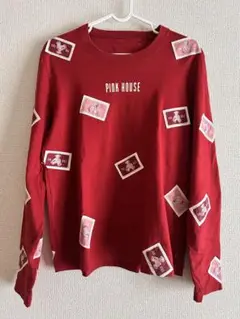 PINKHOUSE くまワッペン 長袖Tシャツ