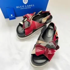 ブルーレーベルクレストブリッジ CBチェック サンダル お洒落 M 24cm