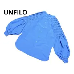 UNFILO アンフィーロ ショルダー タック ブラウス　パフスリーブ 洗える