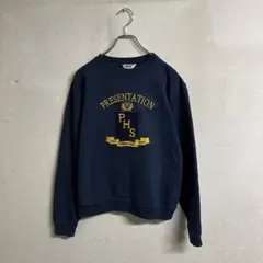 Just for us スウェット　M ダークネイビー　刺繍