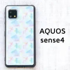 AQUOS sense4/sense5G カバー リボン柄.