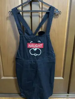 Naught ブラックオーバーオール