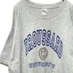 ギルダン Tシャツ BROUSSARD グレー 灰色 XL 古着