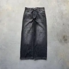 AVIREX - wide black denim 00s fade