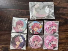 すとぷり　缶バッジ、アクリルバングルセット　さとみ