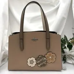 COACH トートバッグ チャーリー キャリーオール ティーローズ
