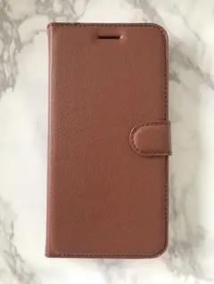 Xperia1 III（1 マーク3 ）ブラウン茶色　シンプルレザー手帳型ケース