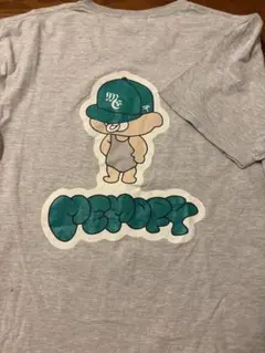 Memory バブちゃん Tシャツ グレー バックプリント グリーン