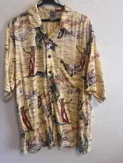 古着屋購入　アロハシャツ　gotcha spozts半袖アロハ