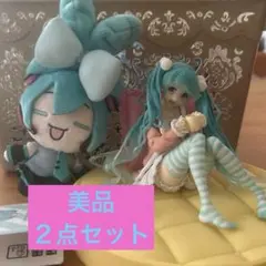 【美品】初音ミク×シナモロールマスコットとフィギュアの２点セット