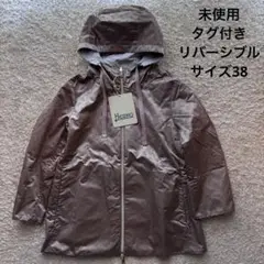【未使用】HERNO ヘルノ ナイロンジャケット モノグラム ケープ レディース