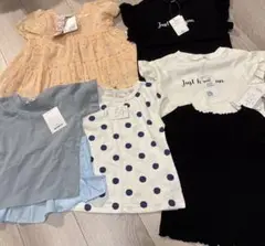 新品未使用　90 95 半袖　Tシャツ　チュニック　保育園着　ペアマノン