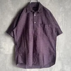 TRUSSARDI　トラサルディ　日本製　フラワー総柄　コットン　半袖シャツ　3