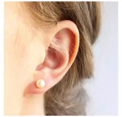 人工真珠8ミリピアス