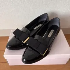DIANA ダイアナ エナメルリボンオペラシューズ 24cm