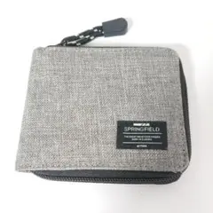 Q038　SPRINGFIELD グレー 二つ折り財布