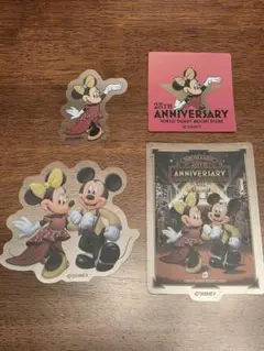 ミニーマウス ステッカー ディズニーストア 25周年