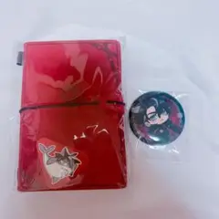 原神 リオセスリ アパレル特典 手帳 缶バッジ