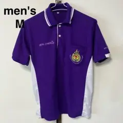 メンズ　半袖　ポロシャツ　Tシャツ　紫　M スポーツ