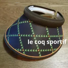 le coq sportif チェック柄バイザー