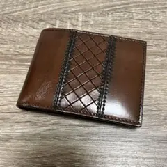 美品 ボッテガヴェネタ 二つ折り財布 レザー