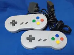 スーパーファミコン　コントローラー　２つ　純正品の塗装品　動作確認済