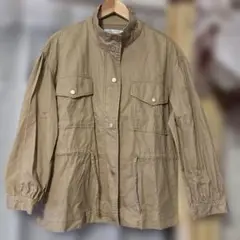 新品 未使用 マジェスティックレゴン ベージュ ミリタリージャケット Mサイズ