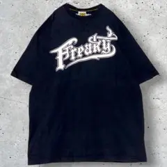 FREAKY MASSIVE ストリート系 Tシャツ 黒 T149