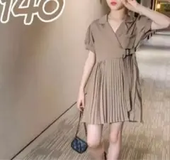 セール　おしゃれ❤️ プリーツ ワンピース