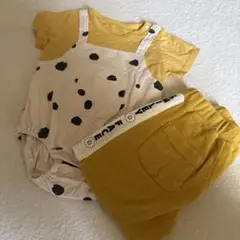 ベビーロンパース　ショートパンツセット