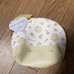 ポムポムプリン ポーチ クリーム色