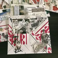 コラージュ素材 おすそ分け black