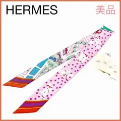 美品✨ エルメス HERMES 新・パリの恋人たち ツイリースカーフ
