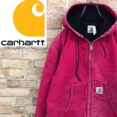 【カーハート】80s Carhartt アクティブパーカー ダック地 刺繍ロゴ