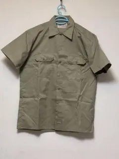 Dickies 半袖ワークシャツ M カーキ、ベージュ
