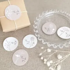 サンキューシール イチリンハナ【丸型】