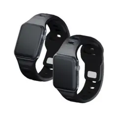 Apple Watch ベルト 42.44.45mm シリコン ブラック