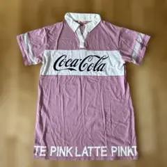 ピンクラテ Coca-Cola ピンク ポロシャツ M