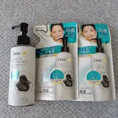 Dove 吸着毛穴洗顔ジェル 本体＆詰替２個セット