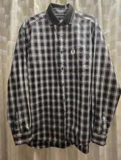 FRED PERRY BEAMS 別注カフシャツ ブラックチェック