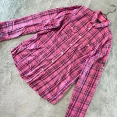✨良品✨ NAPAPIJRI 長袖シャツ チェック サイズS ピンク