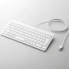 エレコム 有線ミニキーボード 薄型 パンタグラフ TK-FCP096WH