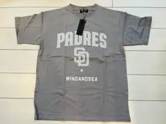 【新品】即完品 WIND AND SEA × PADRES Tシャツ グレー Ｌ
