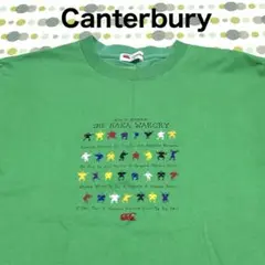 カンタベリー　ラグビー　Tシャツ　M グリーン　プリント　半袖　応援グッズ　緑