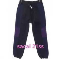 sacai Track pant ナイロン ベルト付き トラック パンツ