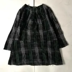 美品 Haat イッセイミヤケ ニット パッチワーク 3 L ウール 異素材