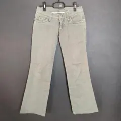 美品 ディースクエアード デニムパンツ ロゴタグ グリーン