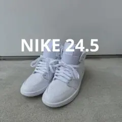 美品‼️NIKE24.5 エアジョーダン　ハイカット 白　 レディース　NIKE