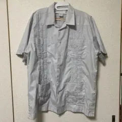 ROMANI キューバシャツ　半袖　グレー　XL相当
