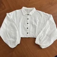 SHEIN: ホワイトクロップドシャツ （US 11-12歳）